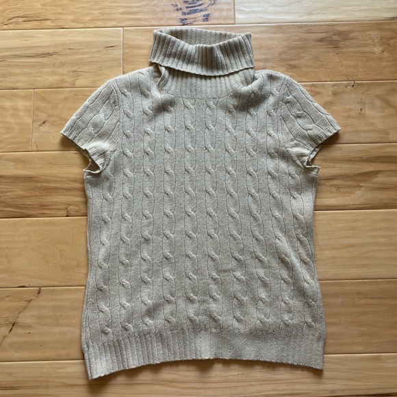 Ralph Lauren Black Label Sweaters - Ralph Lauren 100% cashmere turtleneck cable knit sweater